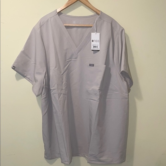 Women’s New Figs Catarina One Pocket Scrub Top Slate Size 6XL - Picture 1 of 5